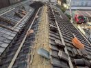 加古川市　屋根　棟瓦　施工中